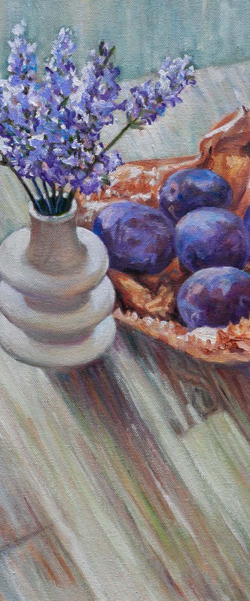 Lavender and Plums by Liudmila Pisliakova