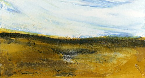 Dream Land 71 - Small Textural Landscape painting by Kathy Morton Stanion by Kathy Morton Stanion