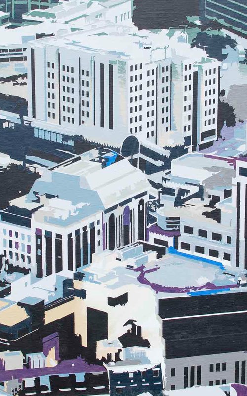 Tower Gateway Aerial View by KM Arts
