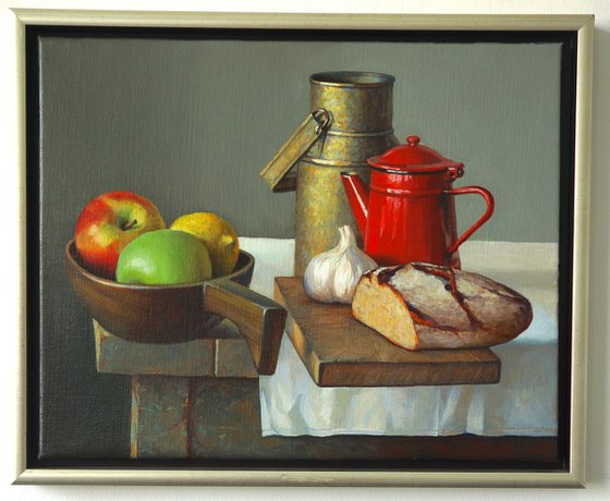 Still life with a red pot