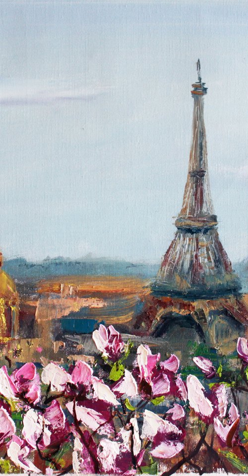 Paris ... Spring ... /  ORIGINAL PAINTING by Salana Art