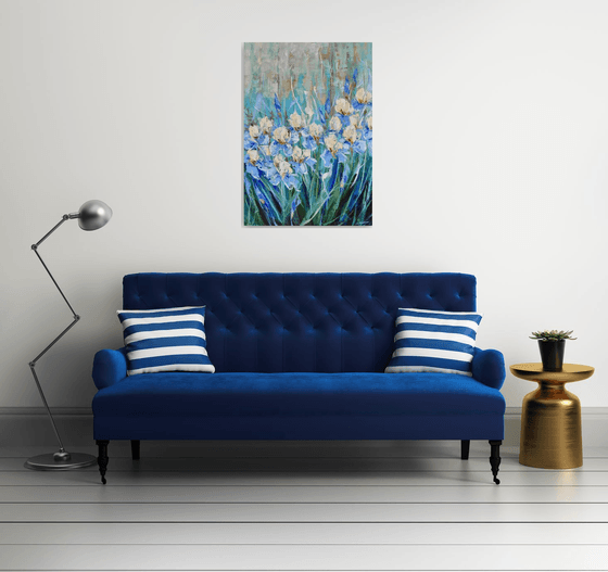 Irises   70x100cm