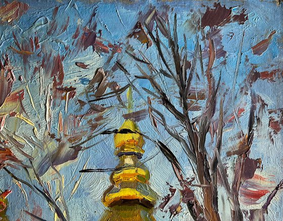 Golden Church in the City