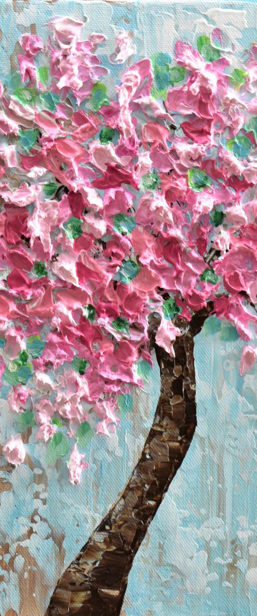 Pink Cherry Blossom Tree by Olga Tkachyk