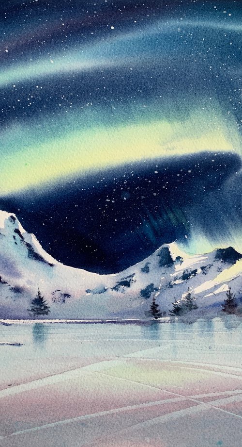 Aurora borealis #10 by Eugenia Gorbacheva