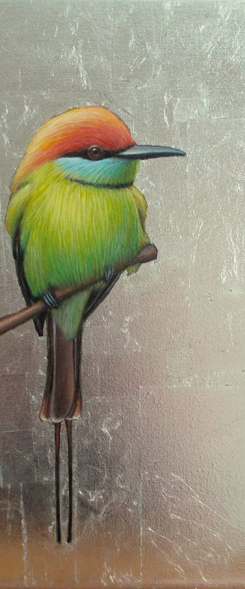 bird painting "Bird of the African savannah" by Tatyana Mironova