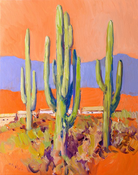 Cactuses in Desert