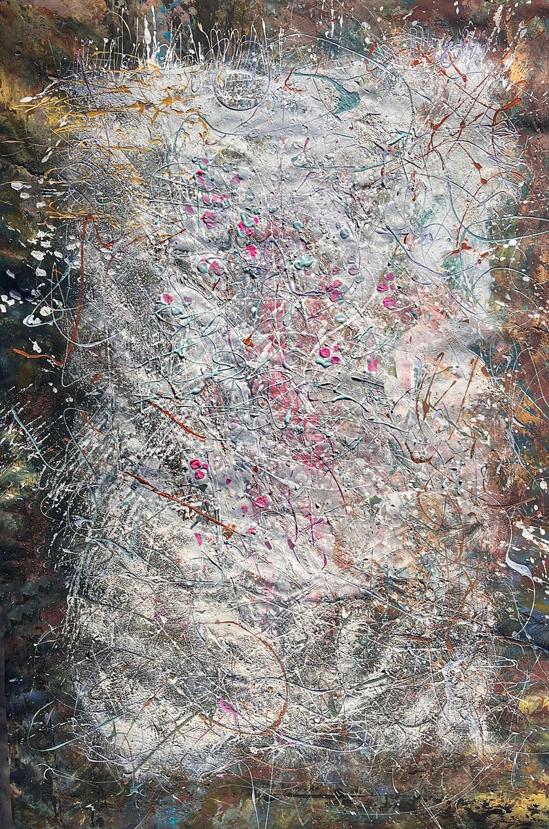 Abstract Acrylic Painting By Bogdana Antoniuk, 41 X 61, Meditation (1), Original Artwork