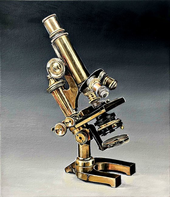 Microscope 19 centery (Commission painting)