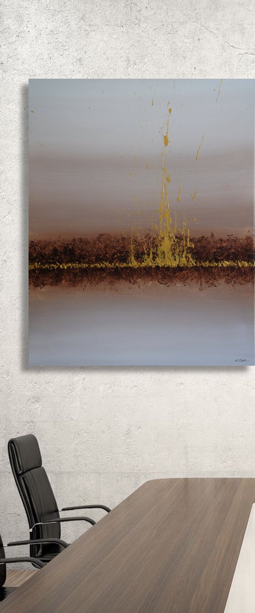 Gold Fever (100 x 80 cm) XL (40 x 32 inches) by Ansgar Dressler