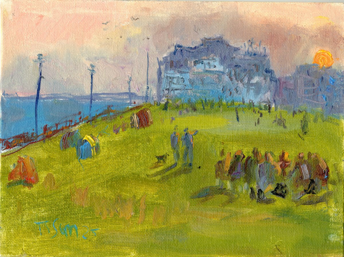 Sunset In Hove, Uk By Tanya Sun, 8 X 6, Artwork For Sale On Artfinder
