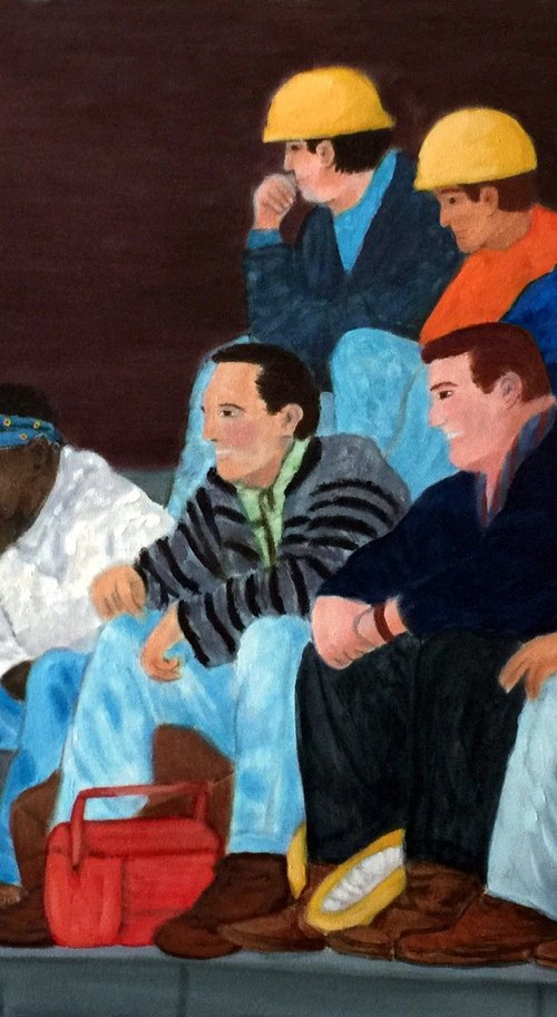 WORKERS ON A BREAK by Leslie Dannenberg