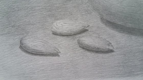 Still life # 6. Original pencil drawing.