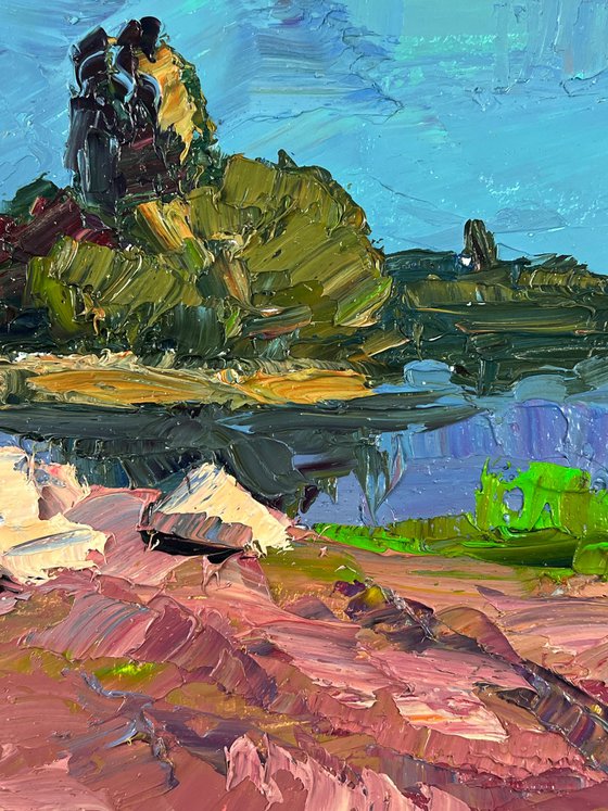 Pond near a Small Island