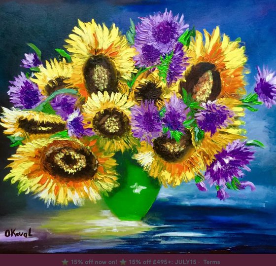 Bouquet of sunflowers