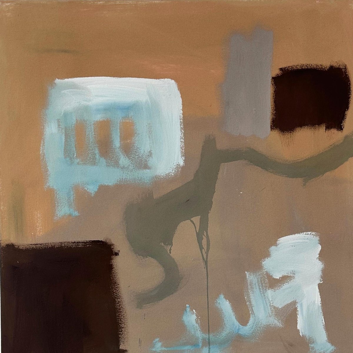 Organic Abstract Acrylic Painting By Omar Obaid, 39 X 39", The Little Things In Life Ii, Original Artwork