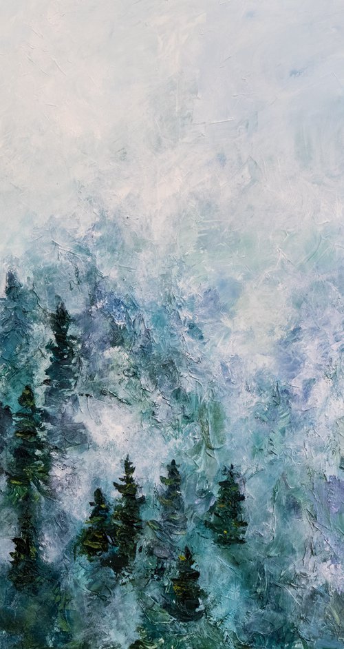 Forest Landscape Oil Painting by Mily Art