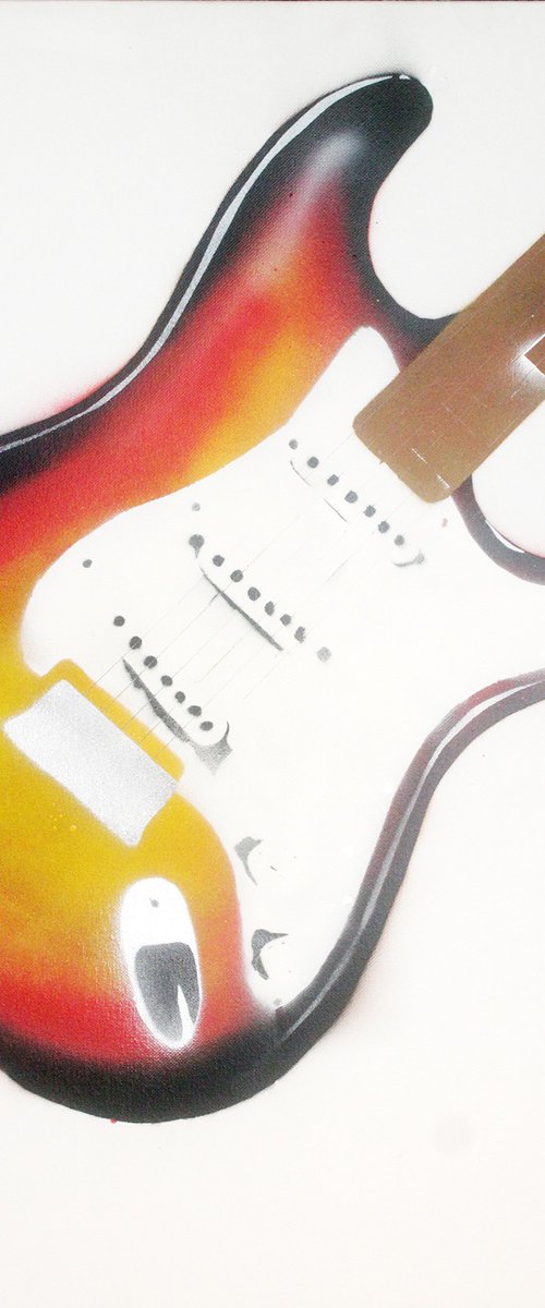 Strat (sunburst on an Urbox). by Juan Sly