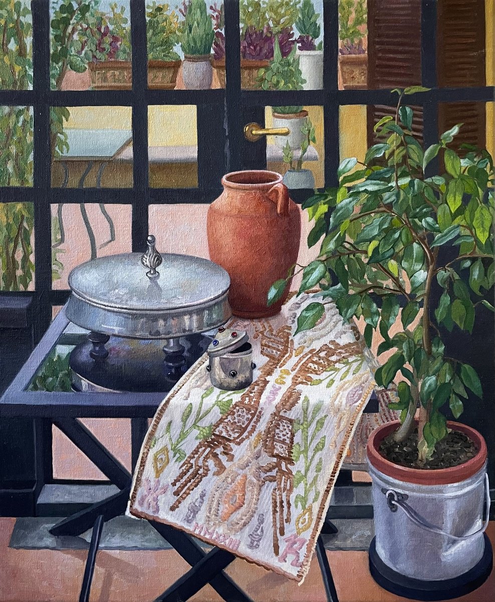 Still Life Oil Painting By Yana Rikusha, 20 X 24", Memories About Monteverde, Original Artwork