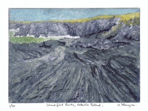 Stratified Rocks, Valentia Island by Aidan Flanagan Irish Landscapes