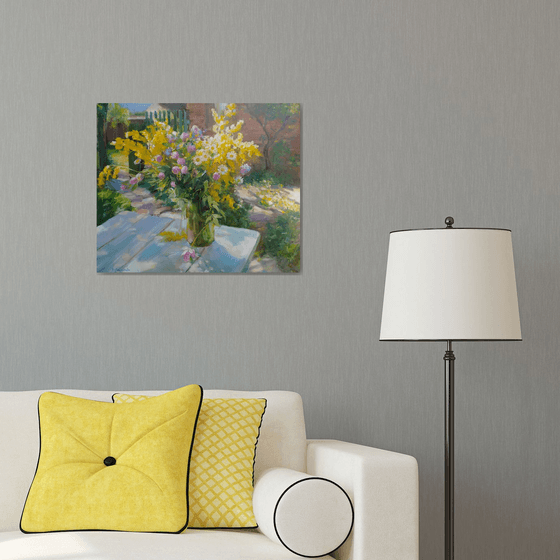 Wildflowers on a table