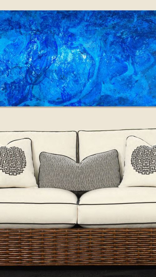 BLUE PLANET (120 x 60cm) (47.2 x 23.6") XL!! by Segutoart