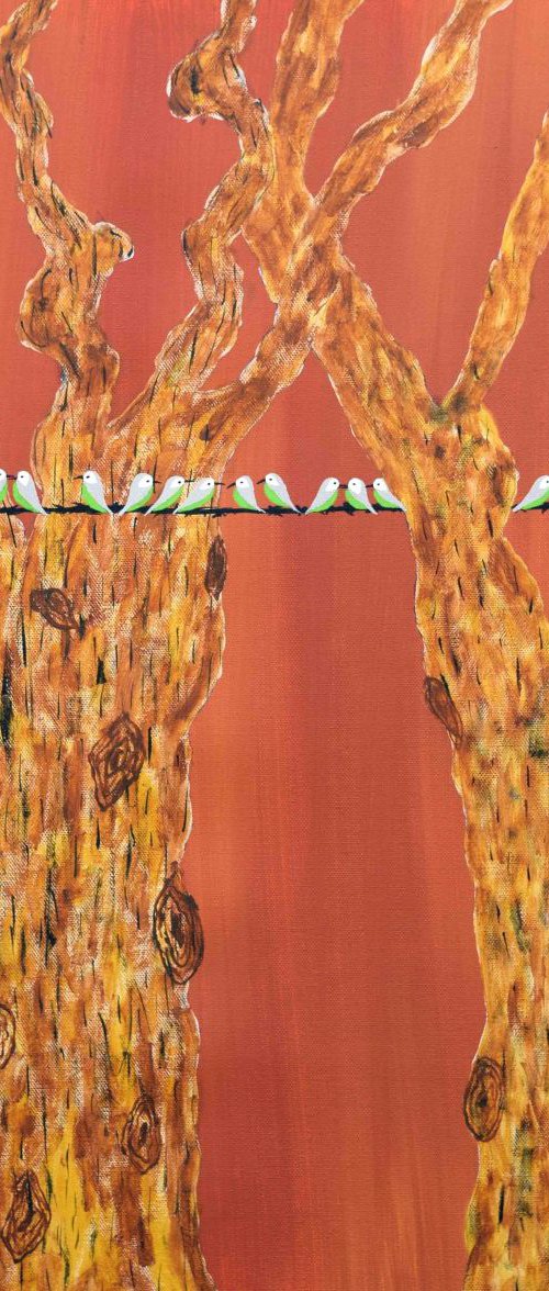 Purvrit (Birds by the tree) by Sumit Mehndiratta