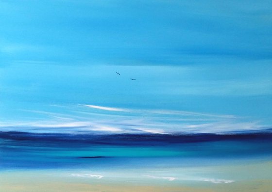 Come Fly with Me - Great gift for Beach : Modern Art Office Decor Home Seascape