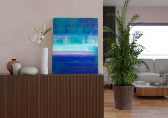 50x40 cm Abstract Landscape Painting Abstract Art