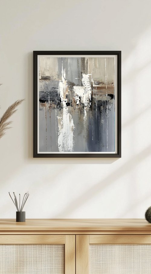 Ivory Beige abstraction by Tatiana Malinovscaia