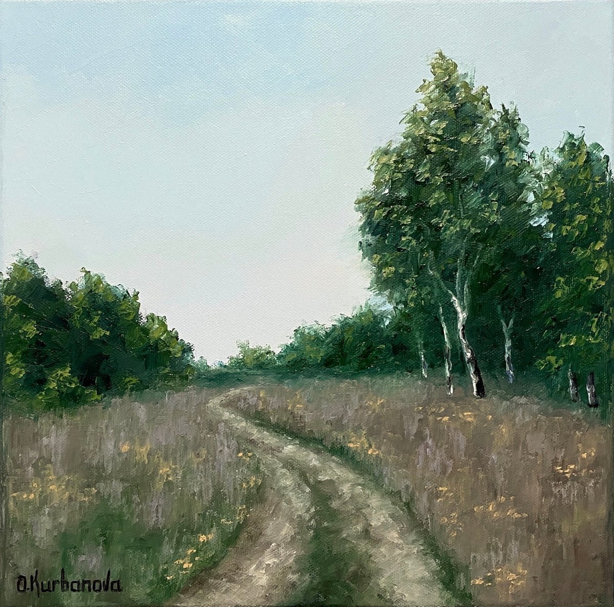Away From It All By Olga Kurbanova, 12 X 12, Artwork For Sale On Artfinder