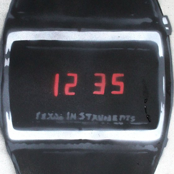 Cheap digital watch by Texas Instruments (On The Daily Telegraph.)