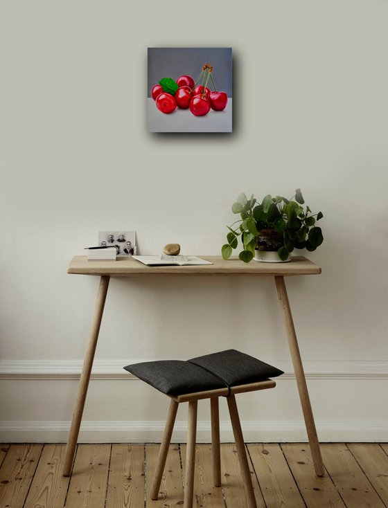 Cherries painting