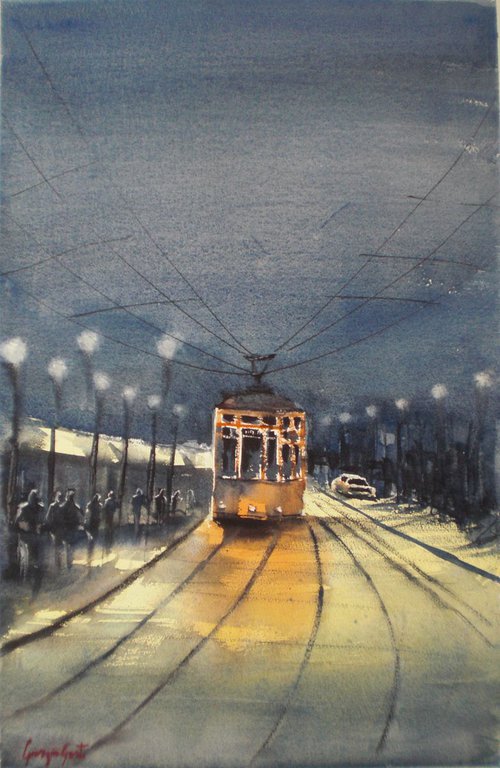 tram in Milan 10 by Giorgio Gosti