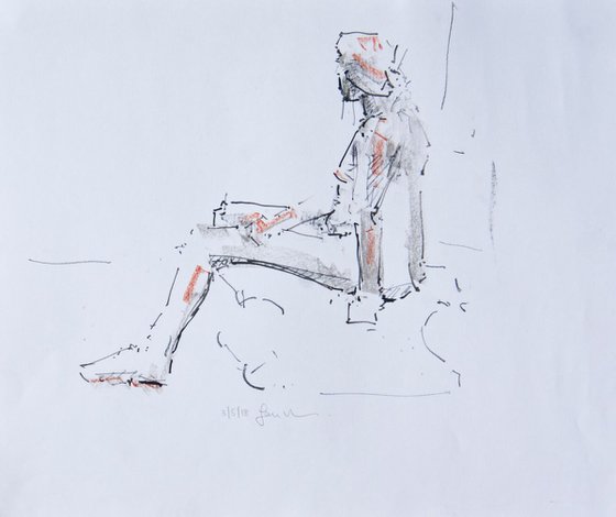 Nude Female -Life Drawing No 310