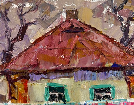 Yard in Sunset Light