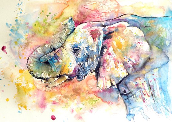Playing elephant