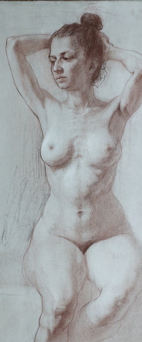 Nude female by Mikhail Solovev