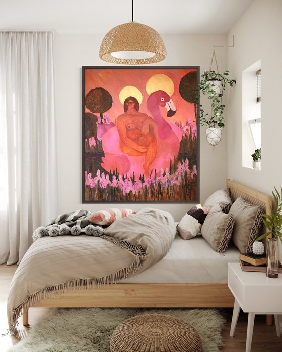 Virgin Maria in the Garden