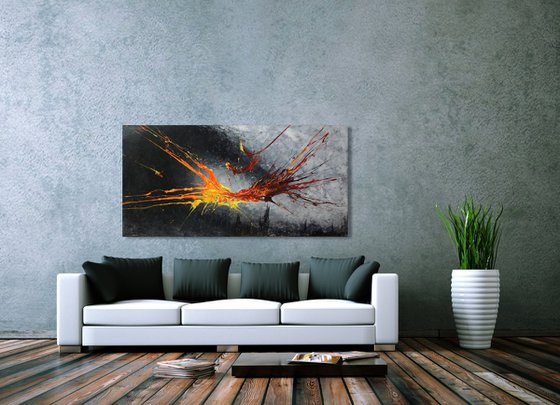 Fires Over Gotham (Spirits Of Skies 128167) (160 x 80 cm) XXXL (64 x 32 inches)