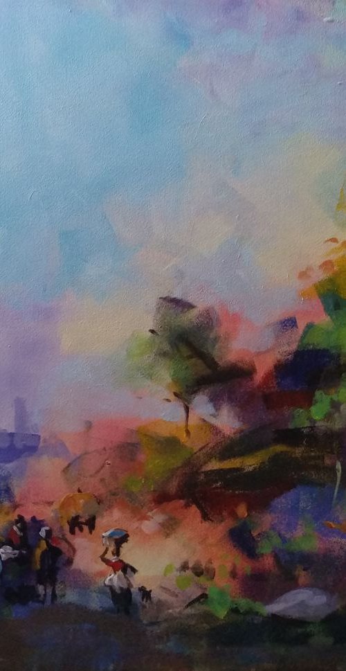 Antique landscape 5 by Marina Del Pozo