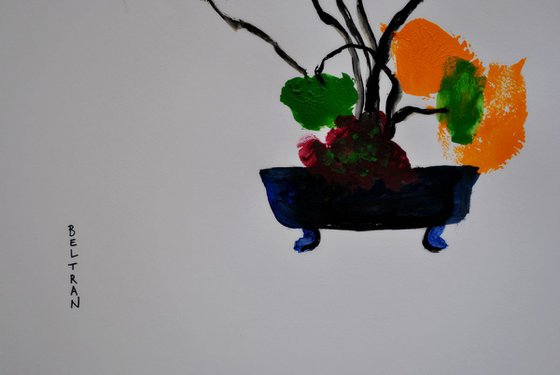 IKEBANA " Silence and Peace " / 19,68 x 25,59 in ( 50x65 cm )