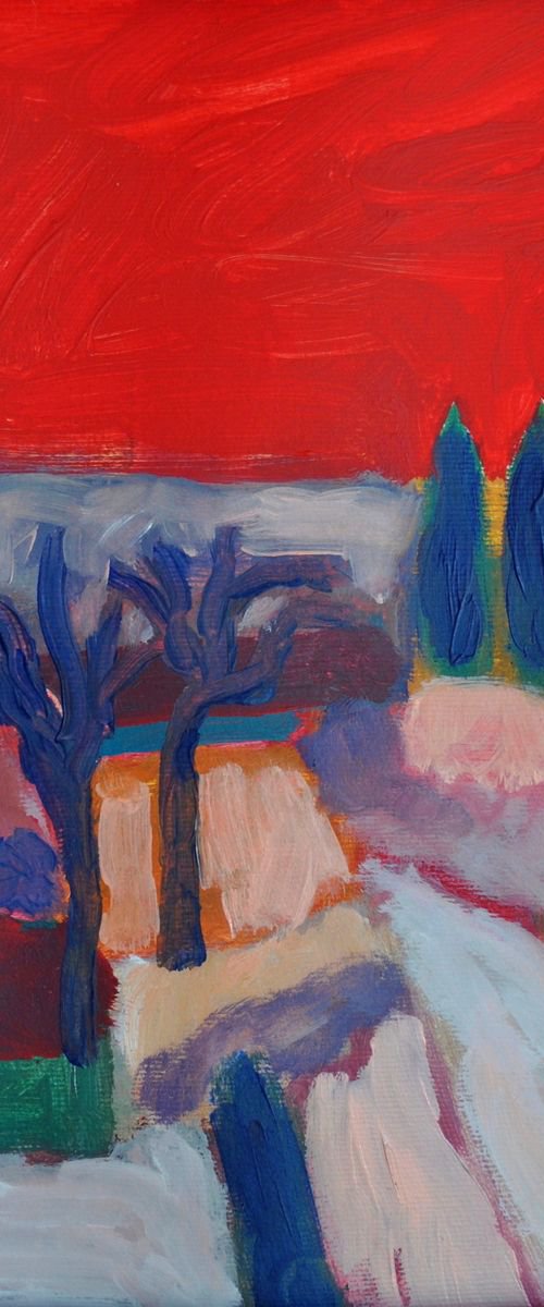 Ciel rouge en Provence by Pierre-Yves Beltran