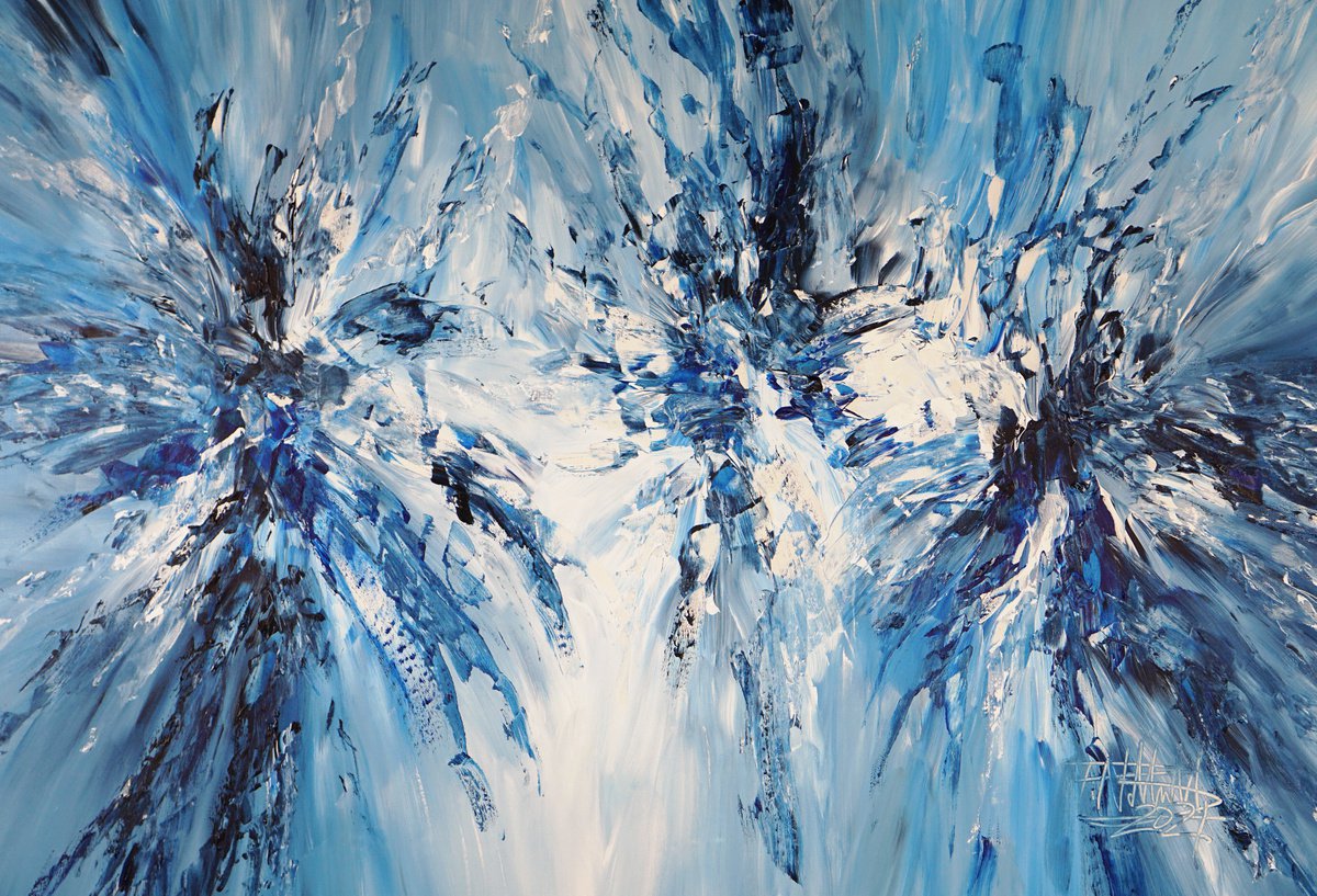 Blue Energy D 3 By Peter Nottrott, 61 X 41, Artwork For Sale On Artfinder