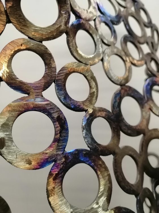 Tosia, female metal sculpture