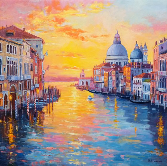 Venice Grand Canal Sunset