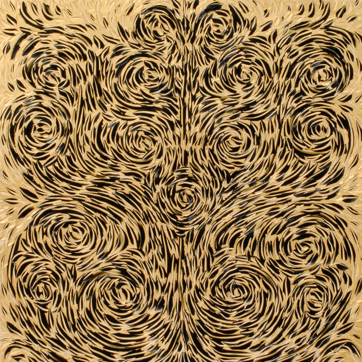 Organic Abstract Oil Painting By Bill Stone, 60 X 60, Healing, Original Artwork