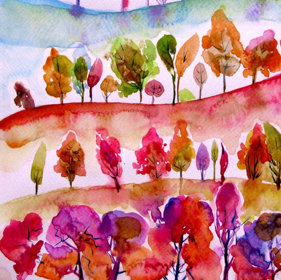 Colorful valley