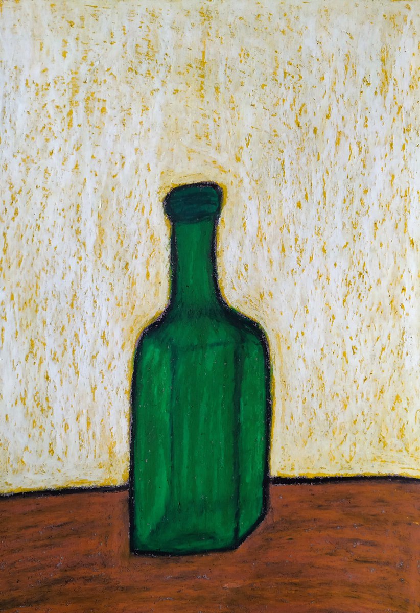 Green bottle by Ann Zhuleva