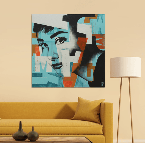 Audrey Large Acrylic painting by Ronald Hunter | Artfinder